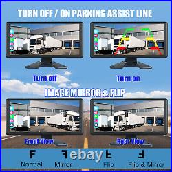 10.36 5ch Monitor 1080P Backup Camera IR AHD Night Vision For Truck 360 View