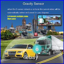 10.36 5ch Monitor 1080P Backup Camera IR AHD Night Vision For Truck 360 View