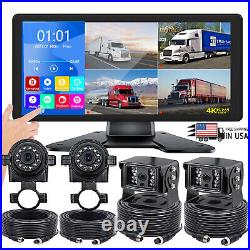 10.36'' IPS Quad DVR Monitor Screen BT Rear View Backup Camera for Truck Bus RV
