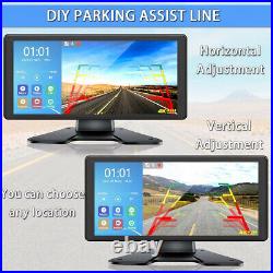 10.36 IPS Quad Monitor DVR 4 Backup Rear View Camera For Truck Trailer RV Bus
