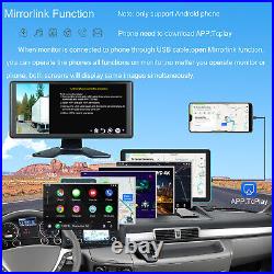 10.36'' IPS Touch Split Screen Car Monitor Parking Reversing 4 Camera System 4CH
