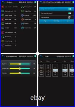 10.36 Monitor 4ch BSD Side Electronic Rear View Mirror Camera Side Blind Area