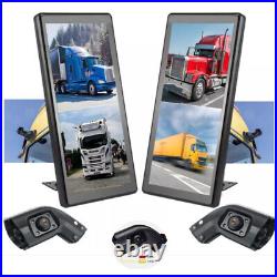 10.36 Monitor R L Side Electronic 2XRear Back View Mirror Camera For Blind Area