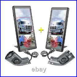 10.36 Monitor R L Side Electronic Rear View Mirror Camera For Side Blind Area