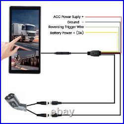 10.36 Monitor R L Side Electronic Rear View Mirror Camera For Side Blind Area