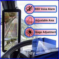 10.36 Monitor R L Side Electronic Rear View Mirror Camera For Side Blind Areas