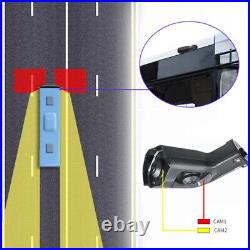 10.36 Monitor R L Side Electronic Rear View Mirror Camera For Side Blind Areas