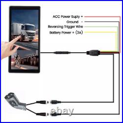 10.36 Monitor R L Side Electronic Rear View Mirror Camera For Side Blind Areas