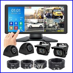 10.36 Quad Split Touchscreen IPS Monitor DVR Reversing Backup Rear View Camera