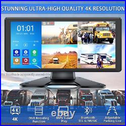 10.36 Touch Screen DVR Monitor Bluetooth MP5 1080P Side Backup Camera For Truck