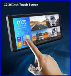 10.36 Touch Screen DVR Monitor Bluetooth MP5 1080P Side Backup Camera For Truck