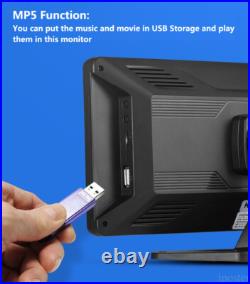 10.36 Touch Screen DVR Monitor Bluetooth MP5 1080P Side Backup Camera For Truck