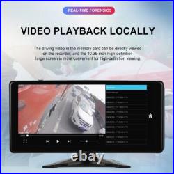 10.36 Touch Screen DVR Monitor Bluetooth MP5 1080P Side Backup Camera For Truck
