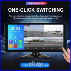 10.36 Touch Screen DVR Monitor Bluetooth MP5 1080P Side Backup Camera For Truck