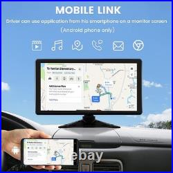 10.36 Touch Screen DVR Monitor Bluetooth MP5 1080P Side Backup Camera For Truck