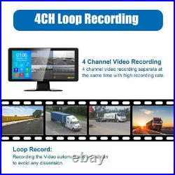10.36 Touch Screen DVR Monitor Bluetooth USB Heavy Duty Rear View Camera Kit