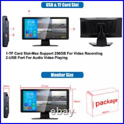 10.36 Touch Screen DVR Monitor Bluetooth USB Heavy Duty Rear View Camera Kit