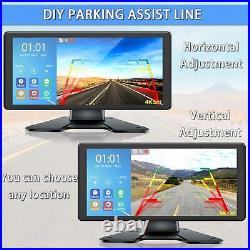 10.36 Touch Screen Quad Monitor DVR MP5 4x 1080P Front Side Rear Backup Camera