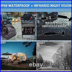 10.36 Touch Screen Quad Monitor DVR MP5 4x 1080P Front Side Rear Backup Camera