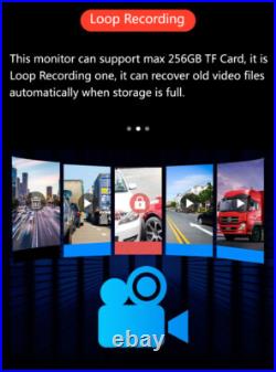10.36 Touchscreen IPS DVR Quad Monitor 360 Front/Side Rear View Cameras Package