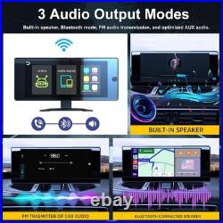 10.36 Wireless CarPlay Screen 4CH Dash Cam with Android Auto with Backup Camera