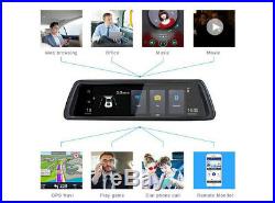 10 4G Wifi 1080P Dual Lens Car Buetooth NA GPS Navigation Camera Rear View IPS