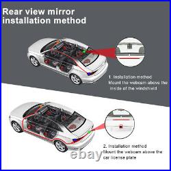 10'' Back Camera 1080P Car DVR Recorder Dual Lens Dash Cam Rear view Mirror
