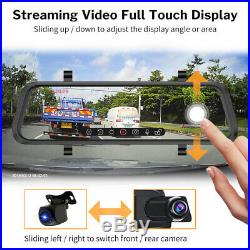 10 FHD 1080P Dash Cam Car DVR Video Recorder Rear View Monitor Mirror Camera