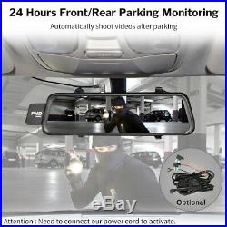 10 FHD 1080P Dash Cam Car DVR Video Recorder Rear View Monitor Mirror Camera