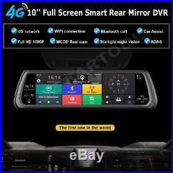 10 Full Touch IPS Special 4G Car DVR Camera Android Wifi smart rear view mirror
