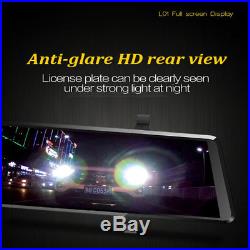 10 HD 1080P Car Split Rear View Mirror Camera Recorder DVR Dash Cam Dual Lens
