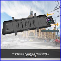 10 HD 1080P Car Split Rear View Mirror Camera Recorder DVR Dash Cam Dual Lens