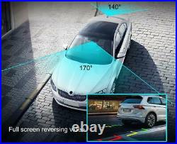 10 HD 1080P Dual Lens Car DVR Dash Cam 4G Android 8.1 Rearview Mirror ADAS lot