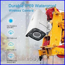 10'' IPS Monitor Wireless 30x Zoom Car Backup Rear Front Camera For Tower Crane