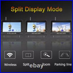 10'' IPS Monitor Wireless 30x Zoom Car Backup Rear Front Camera For Tower Crane