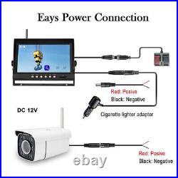 10'' IPS Monitor Wireless 30x Zoom Car Backup Rear Front Camera For Tower Crane