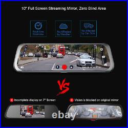 10 Junsun Dash Cam Recorder Rearview mirror FHD1080P Dual Lens Car DVR WIFI