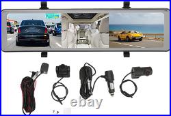 10 Mirror Cam, 3 Channel Front inside and Rear View Mirror Backup Camera, Triple 10 Mirror Cam, 3 Channel Front inside and Rear View Mirror Backup Camera, Triple