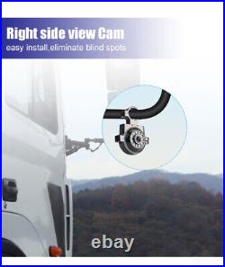 10 Quad Monitor DVR BT MirrorLink FM Rear View Backup Camera For Truck Caravan