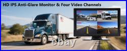 10'' RV Backup Camera Wired System, 4 HD 1080P Rear View IP68 Waterproof 150°