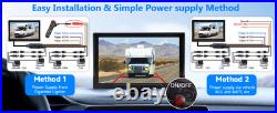 10'' RV Backup Camera Wired System, 4 HD 1080P Rear View IP68 Waterproof 150°