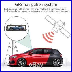 10 Touch Screen Android 3G WiFi Car GPS Navigation Rear View Mirror DVR Camera