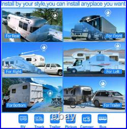 10 Touch Screen Quad Monitor 360° Parking DVR Side Backup Cameras For Truck RV