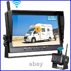 10 Wireless Backup Camera System 1080P DVR Recording Monitor for Truck/Trailer 10 Wireless Backup Camera System 1080P DVR Recording Monitor for Truck/Trailer