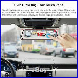 10 inch all mirror IPS screen Monitor Dual Len Car DVR Reverse Rear View Camera