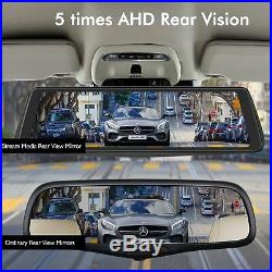 1296P 9.88 Dual Lens Car DVR Rear View Mirror Dash Cam Camera Video Recorder