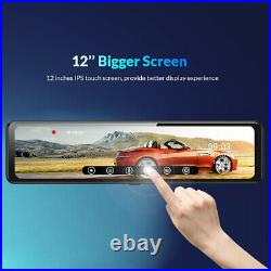 12Full Touch IPS 4G wifi Car DVR Camera Android dash cam smart rearview mirror