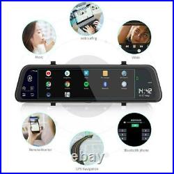 12In 4G Android 8.1 Car Rearview Mirror DVR Camera GPS ADAS Night Vision Dash