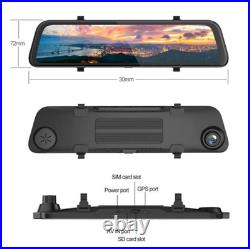 12In 4G Android 8.1 Car Rearview Mirror DVR Camera GPS ADAS Night Vision Dash