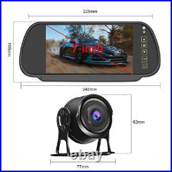 12V-24V Digital Dash Cam 7 Monitor Car Rear View with Backup Reverse Camera Kit